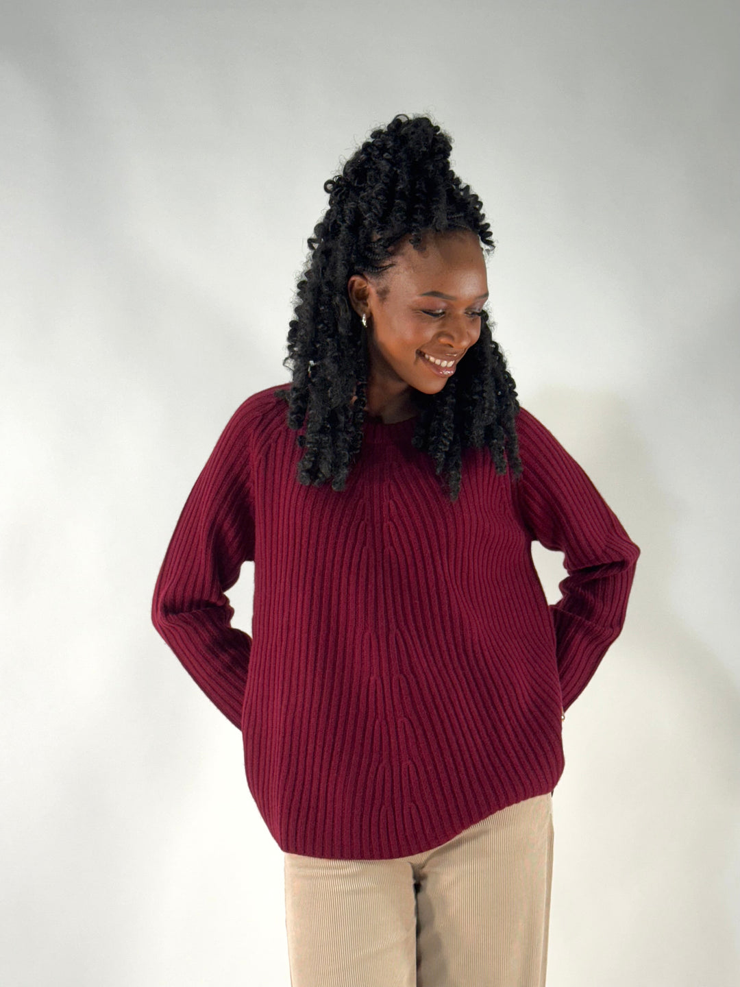 Woll-Pulli im A-Shape