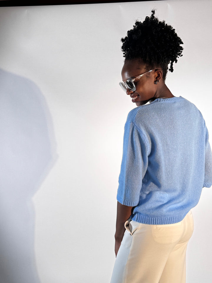 Cashmere-Pulli  Rundhals 3/4-Arm