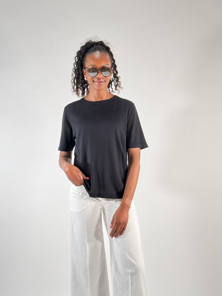 Crew-Neck-Pullover 1/2-Arm