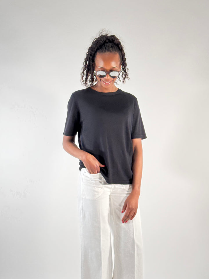 Crew-Neck-Pullover 1/2-Arm