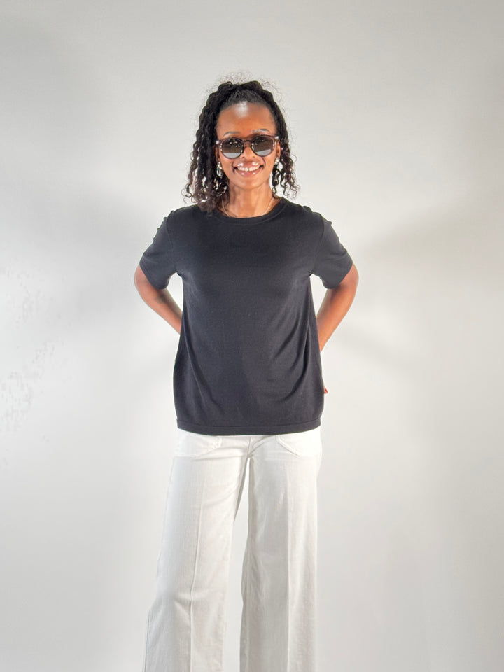 Crew-Neck-Pullover 1/2-Arm