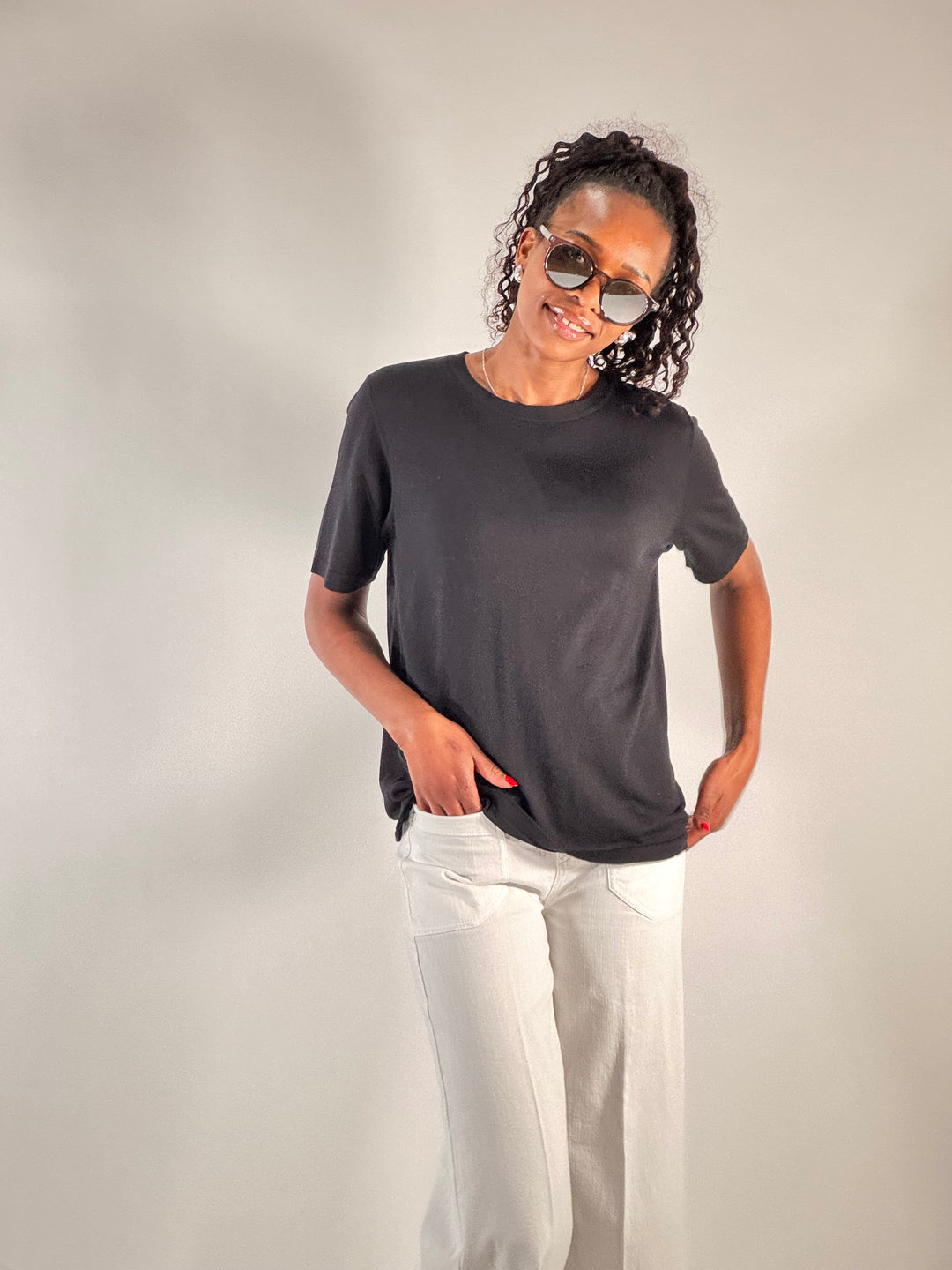 Crew-Neck-Pullover 1/2-Arm