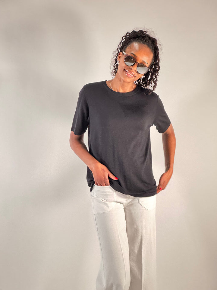Crew-Neck-Pullover 1/2-Arm
