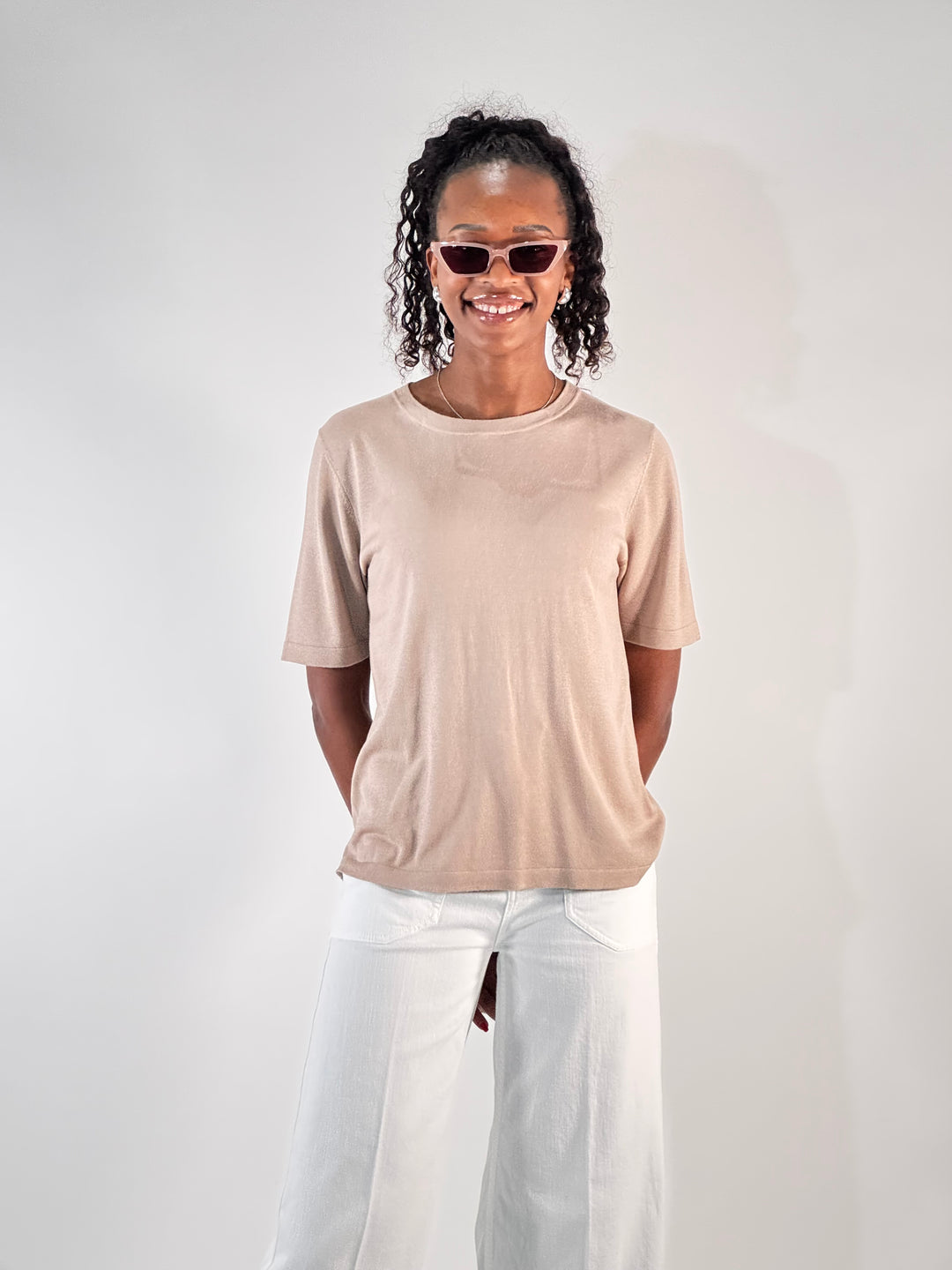 Crew-Neck-Pullover 1/2-Arm