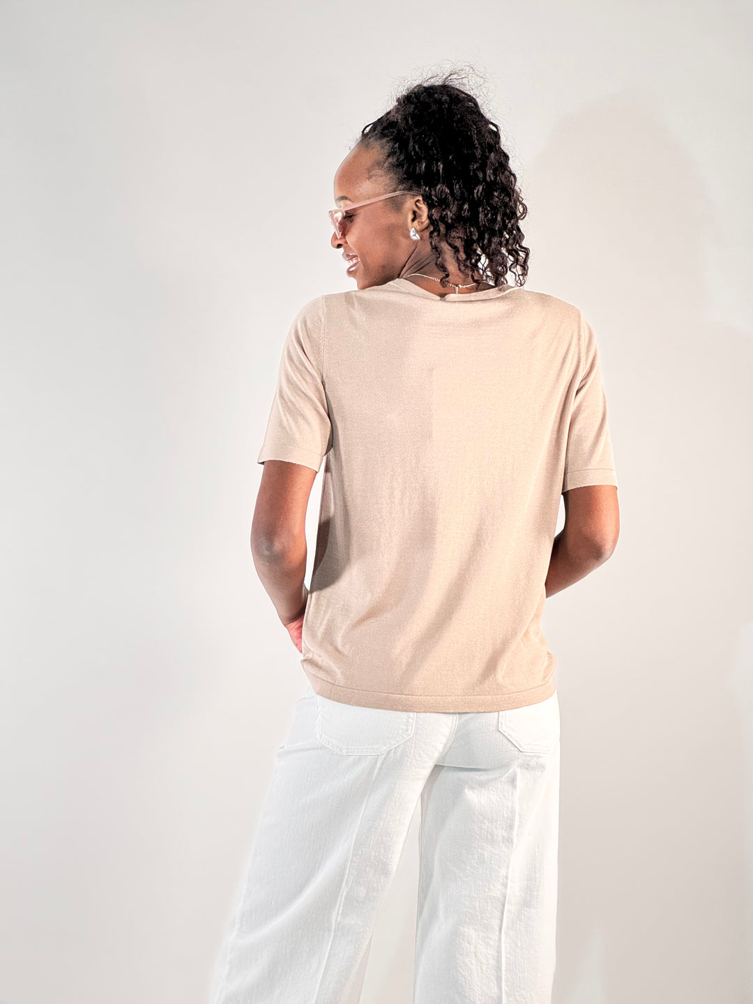 Crew-Neck-Pullover 1/2-Arm