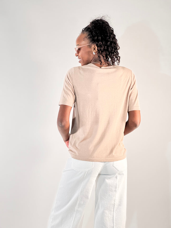 Crew-Neck-Pullover 1/2-Arm
