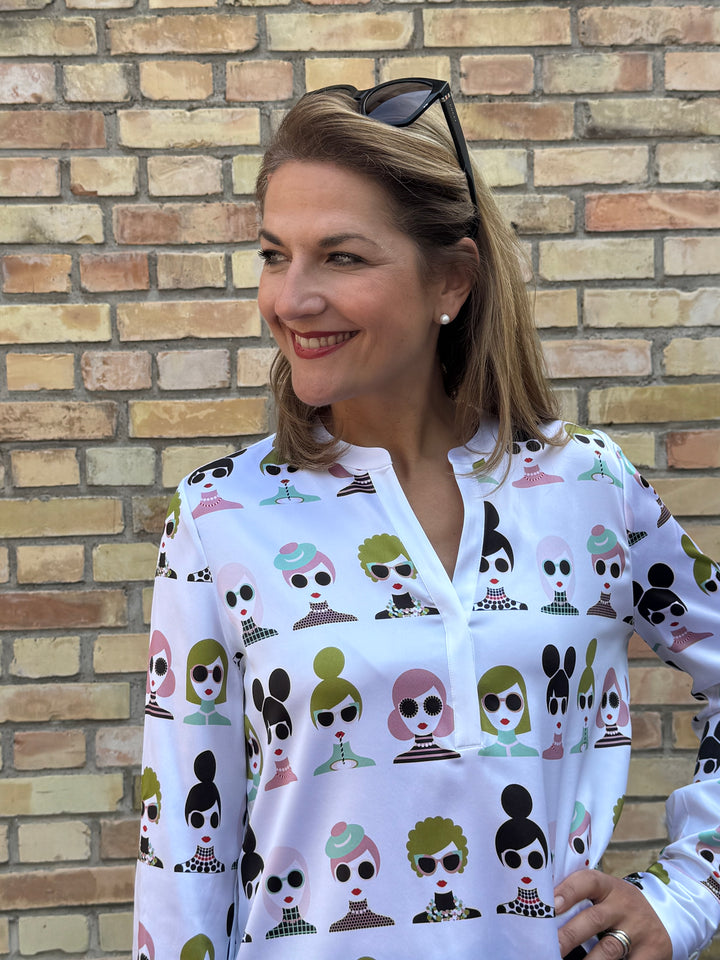 V-Seidenbluse Women