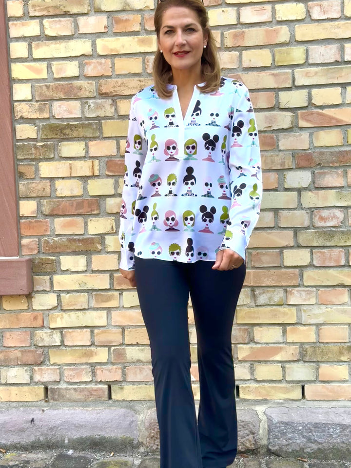 V-Seidenbluse Women