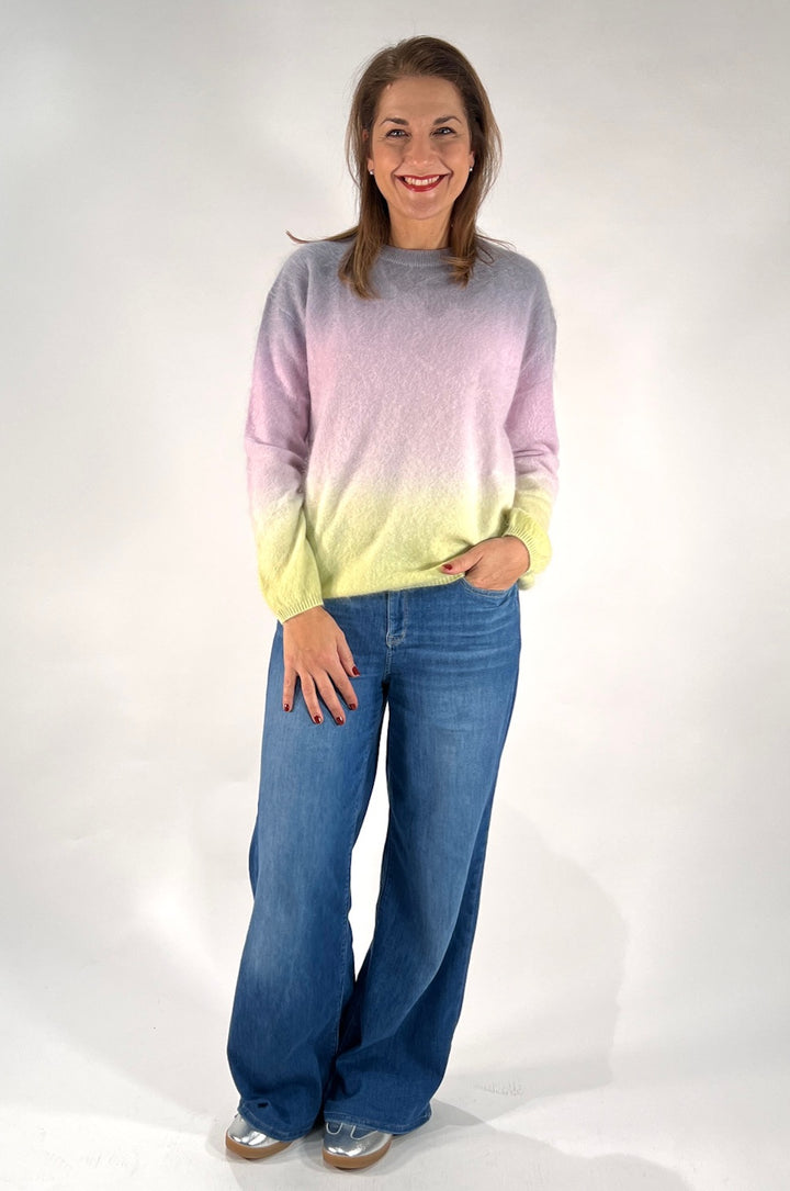 Pullover Brushed mit Farbverlauf