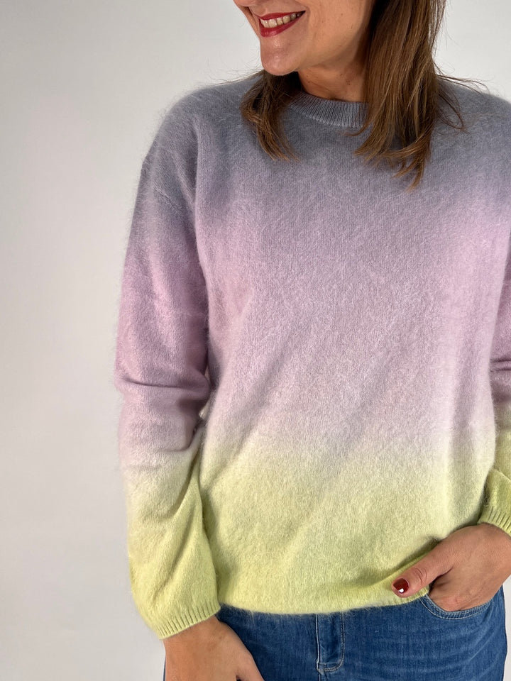 Pullover Brushed mit Farbverlauf