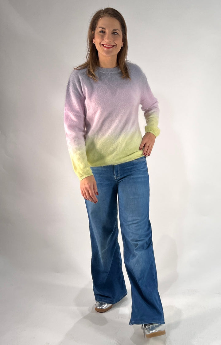 Pullover Brushed mit Farbverlauf