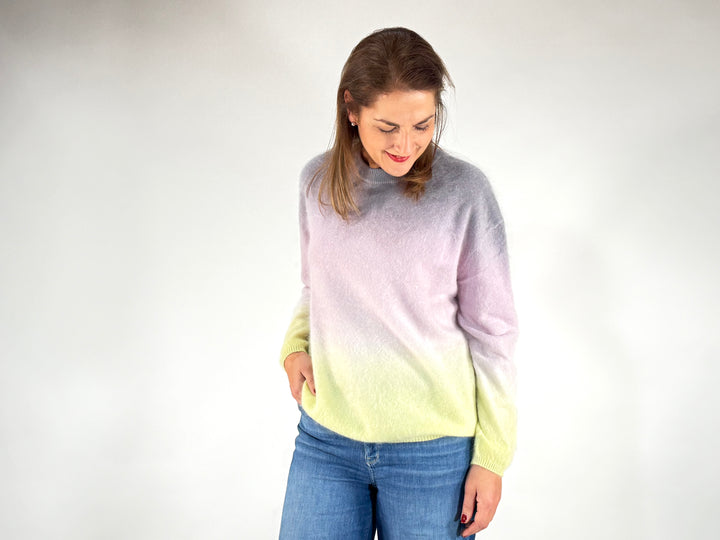 Pullover Brushed mit Farbverlauf