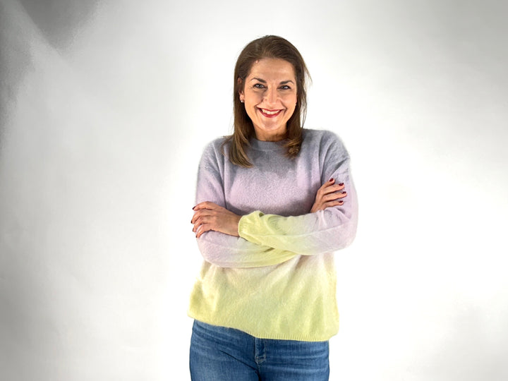 Pullover Brushed mit Farbverlauf