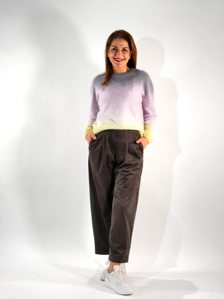 Pullover Brushed mit Farbverlauf