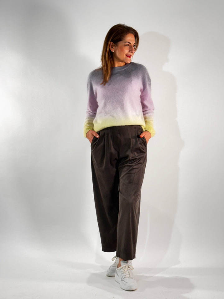 Pullover Brushed mit Farbverlauf