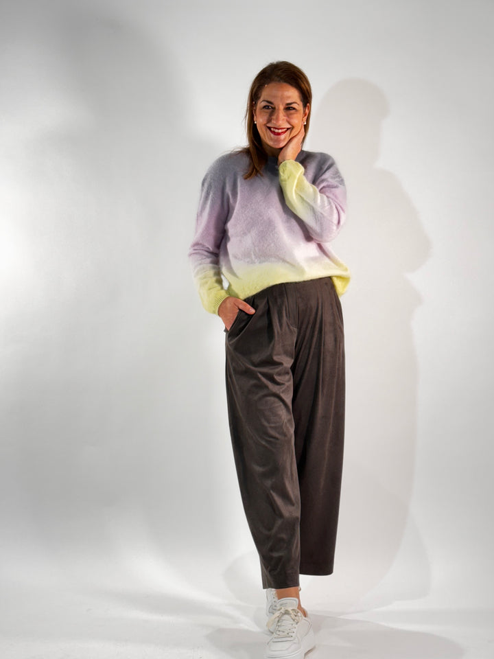 Pullover Brushed mit Farbverlauf