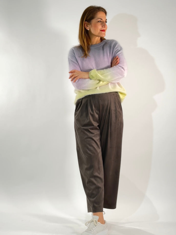 Pullover Brushed mit Farbverlauf