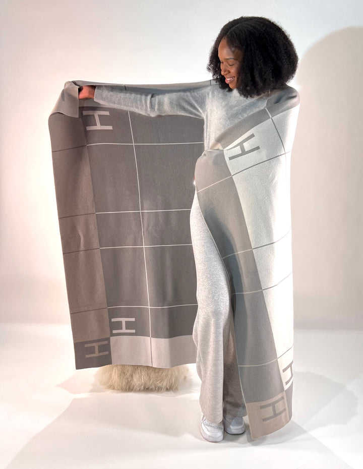 Woll-Decke mit Cashmere