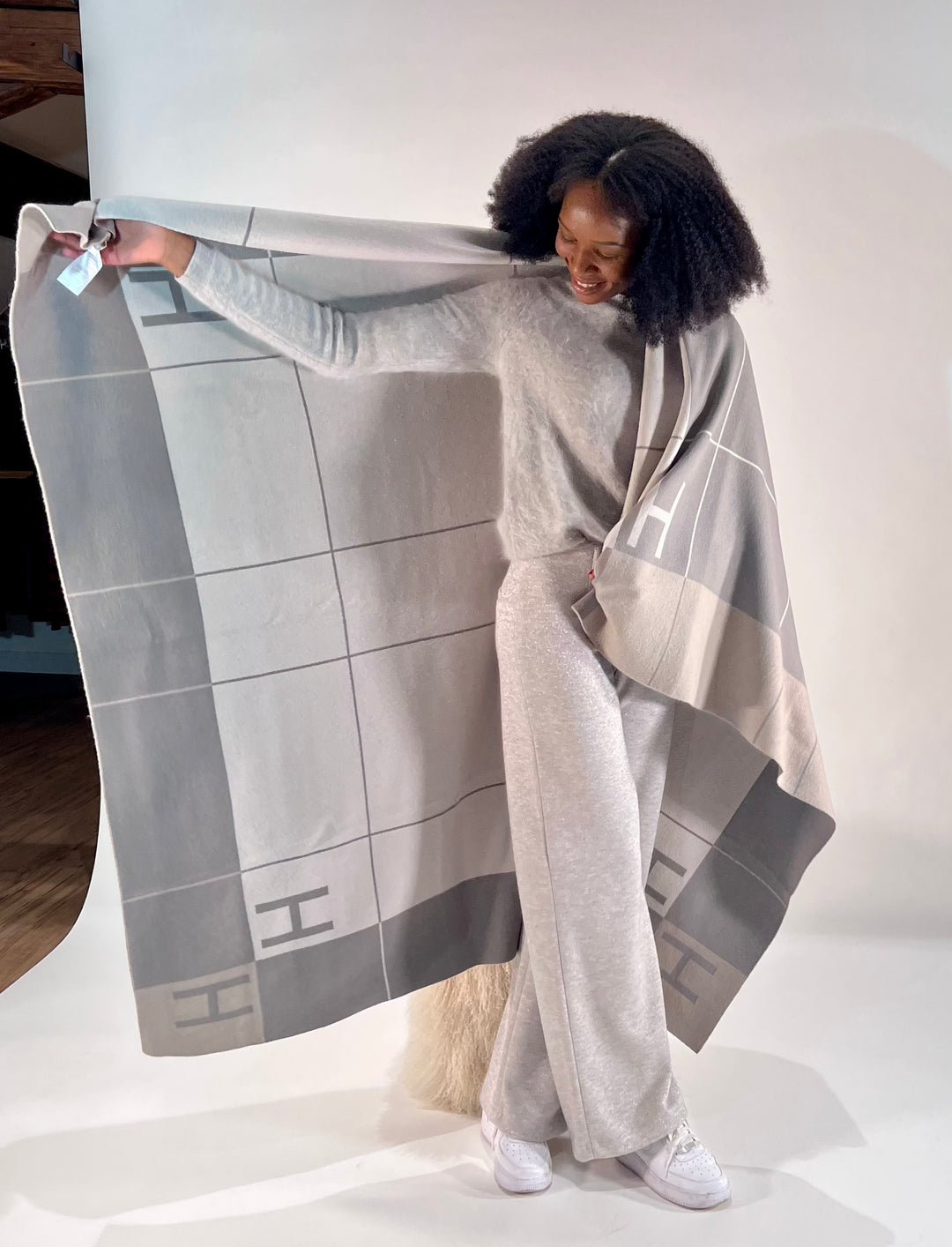 Woll-Decke mit Cashmere