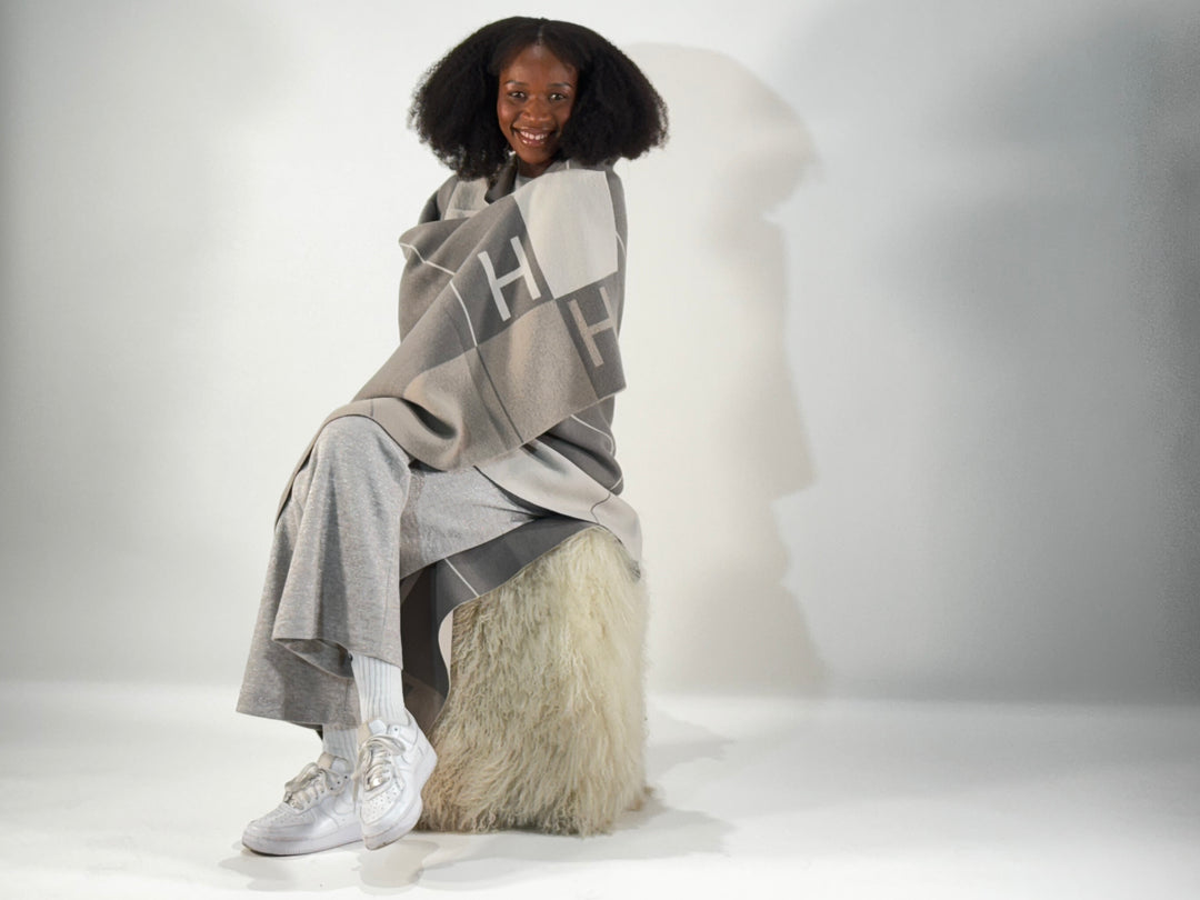 Woll-Decke mit Cashmere