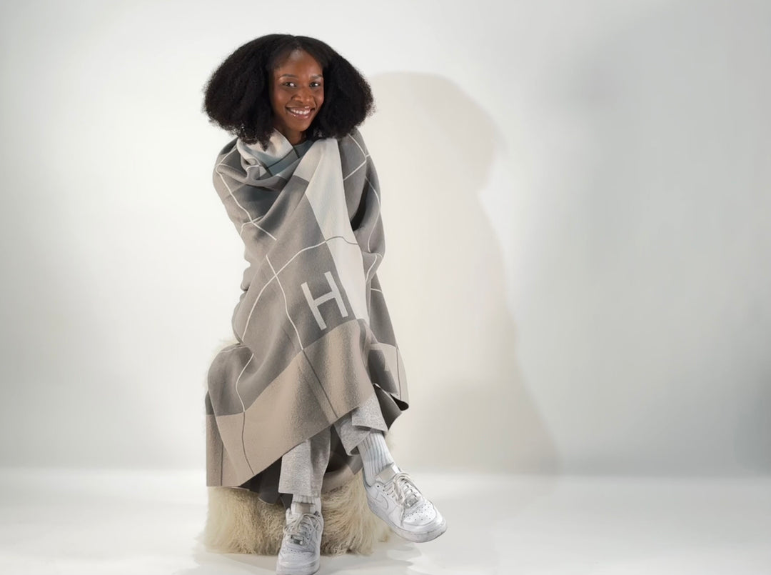 Woll-Decke mit Cashmere