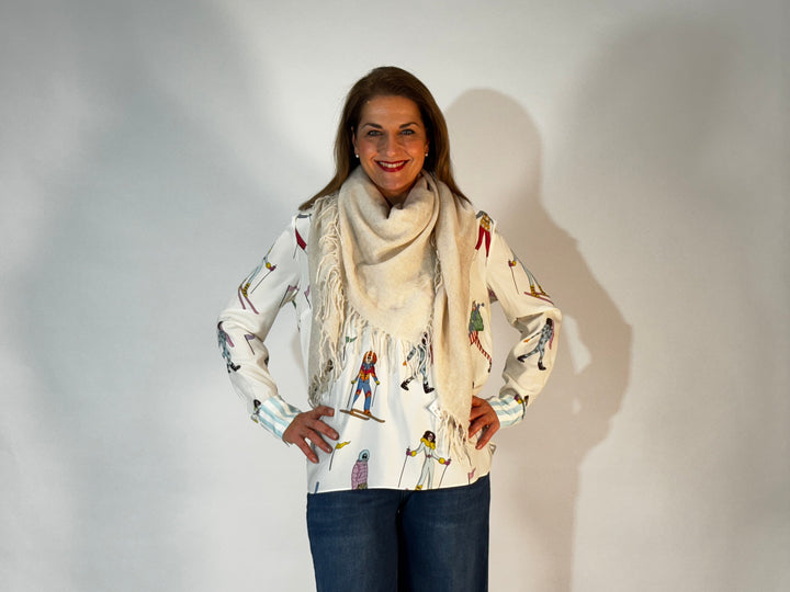 Woll-Schal mit Cashmere