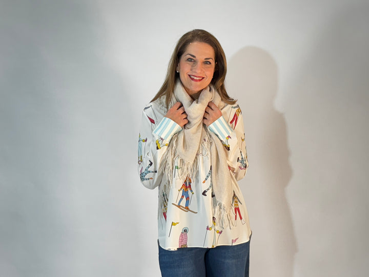 Woll-Schal mit Cashmere