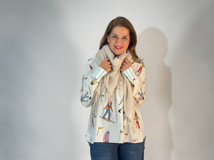 Woll-Schal mit Cashmere