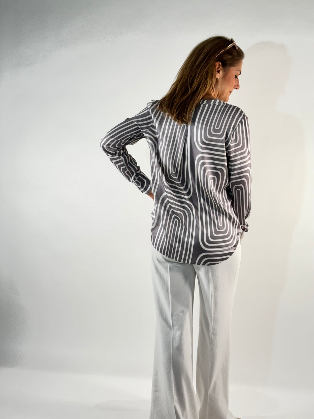 Bluse Grafik Print