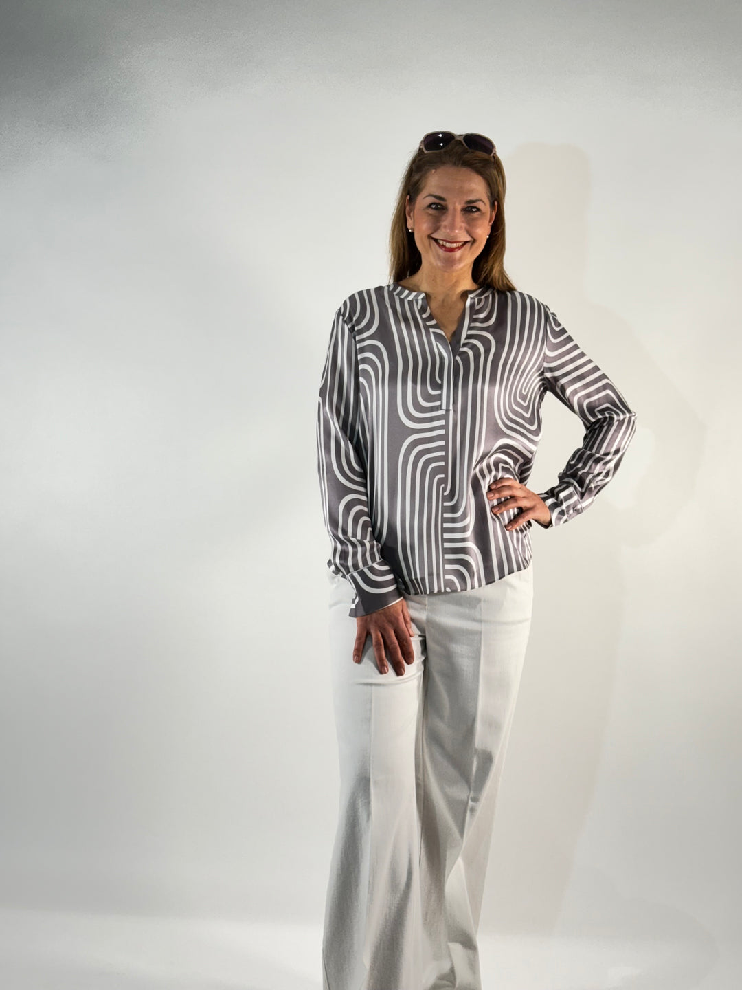 Bluse Grafik Print