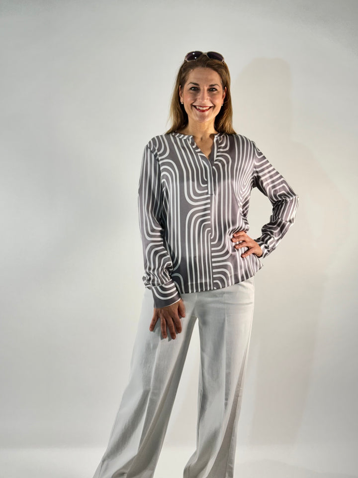 Bluse Grafik Print