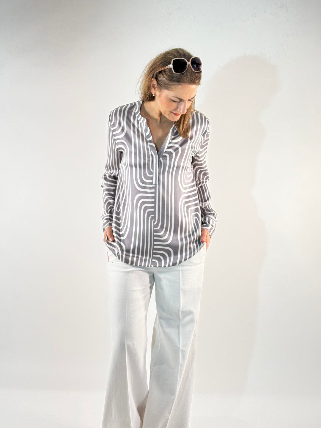 Bluse Grafik Print
