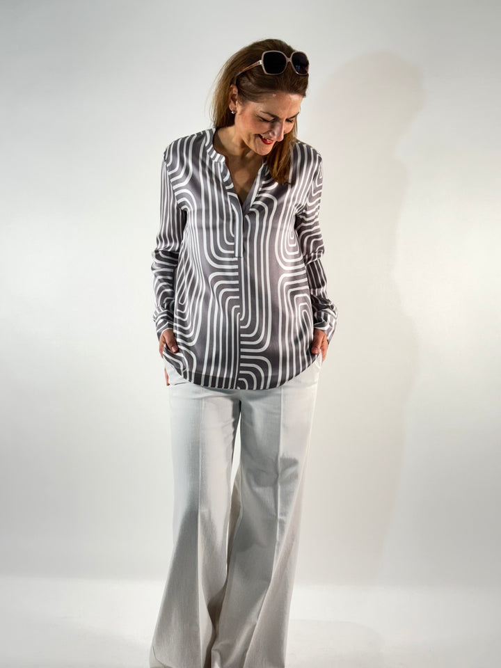 Bluse Grafik Print
