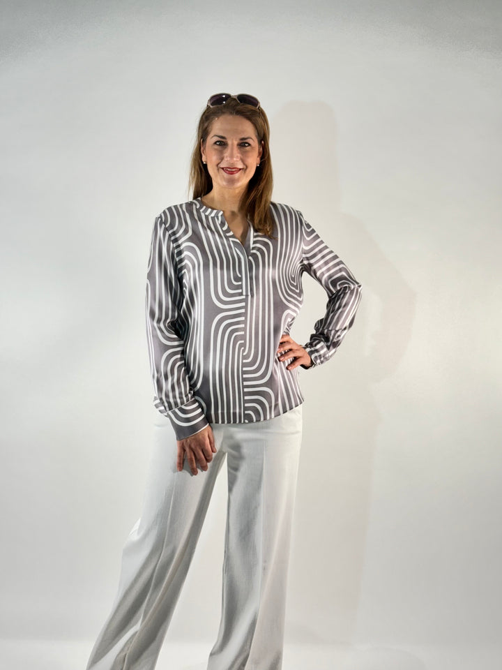 Bluse Grafik Print