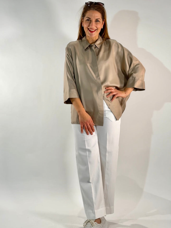 Seidenbluse Twill