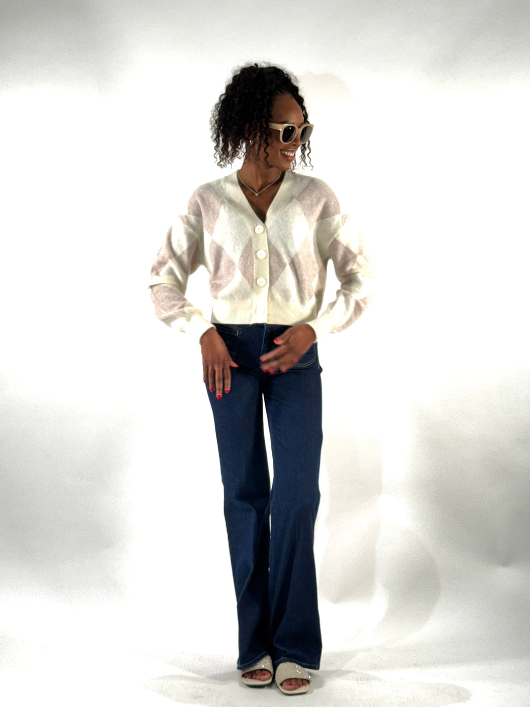 Brushed Cashmere Strickjacke