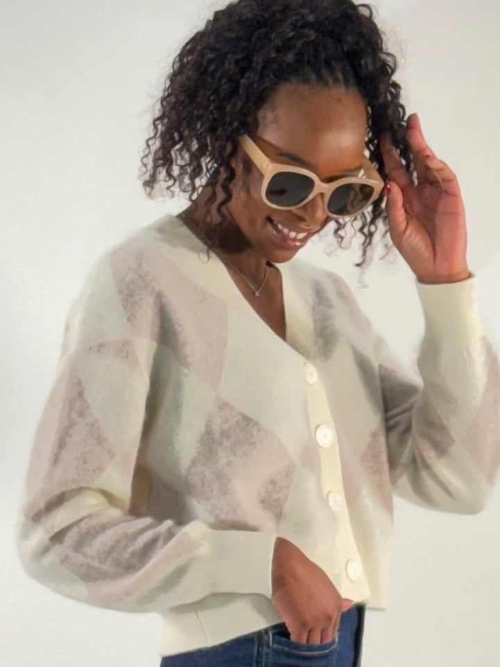 Brushed Cashmere Strickjacke