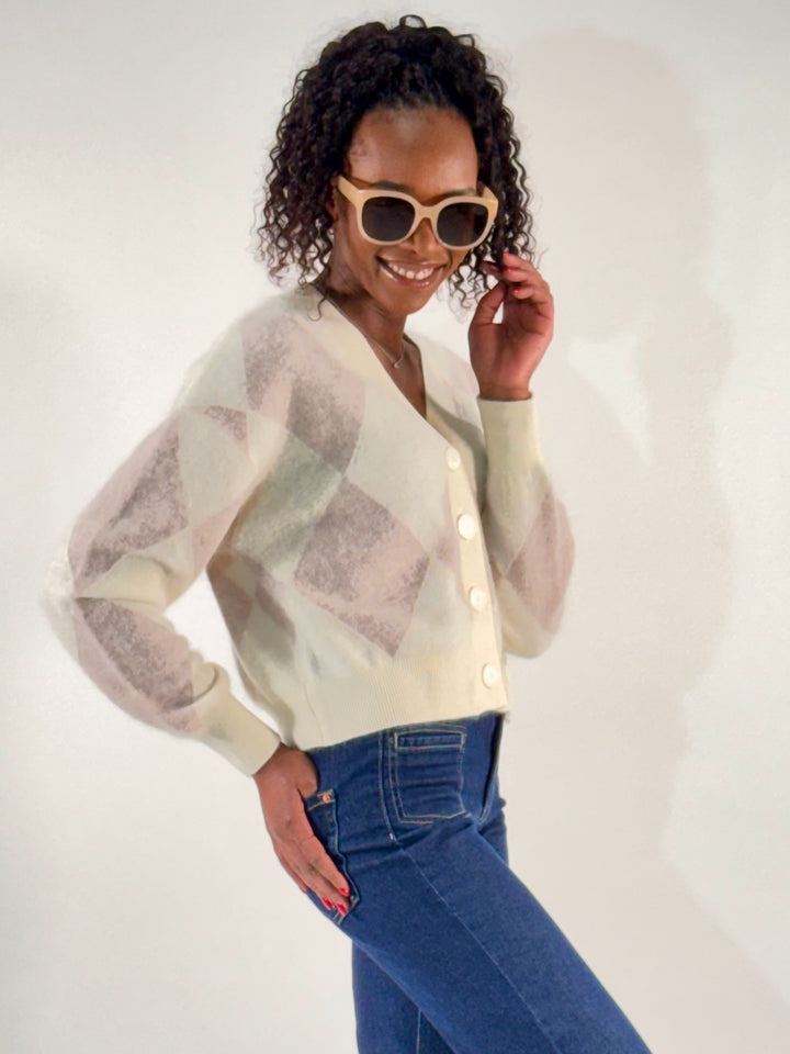Brushed Cashmere Strickjacke