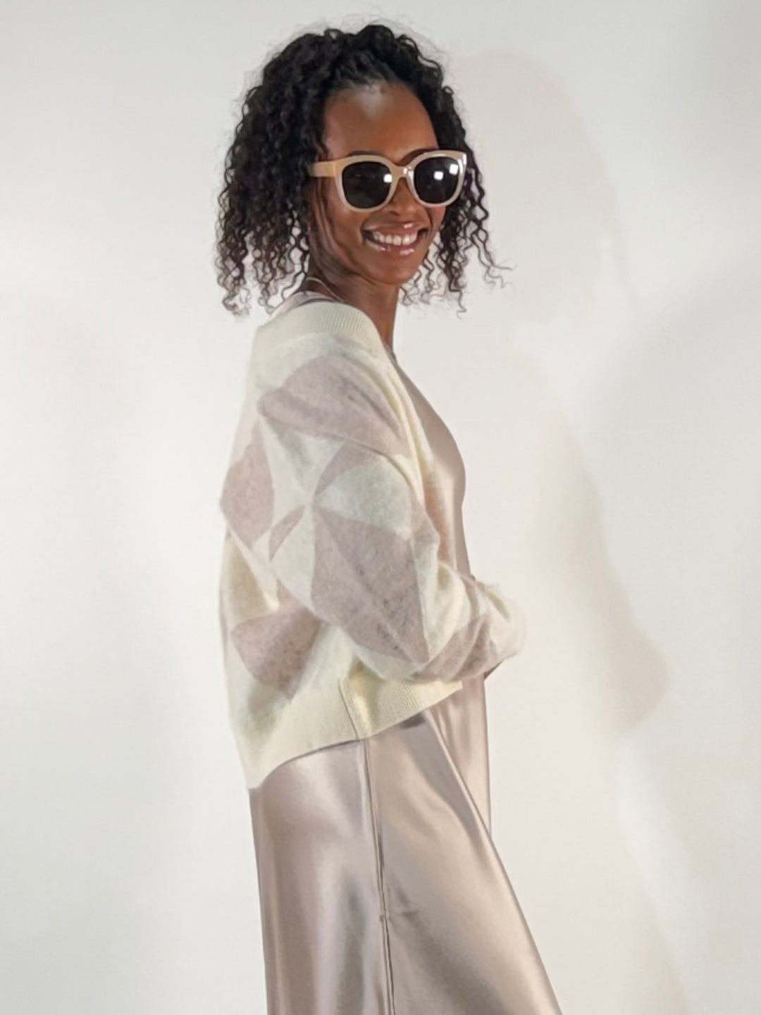 Brushed Cashmere Strickjacke
