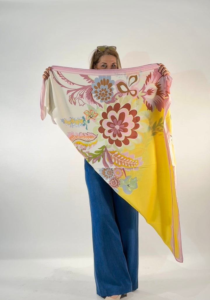 Tuch in Seide-Cashmere
