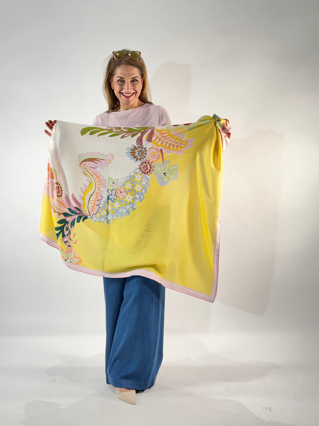 Tuch in Seide-Cashmere