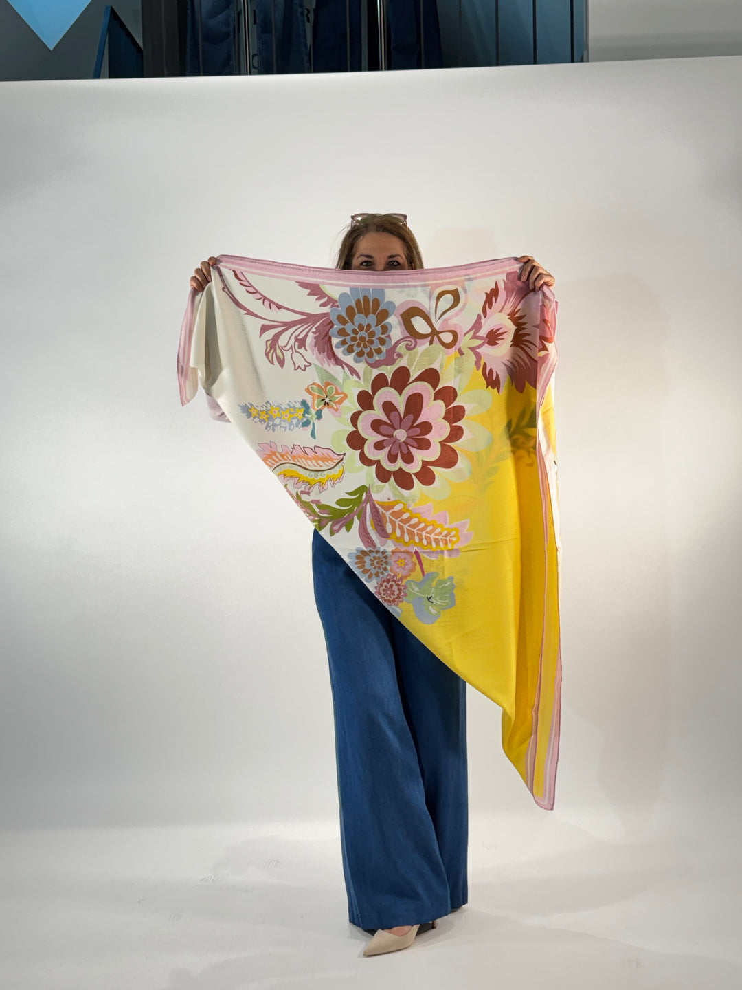 Tuch in Seide-Cashmere