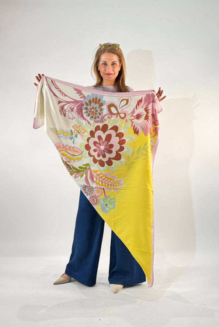 Tuch in Seide-Cashmere