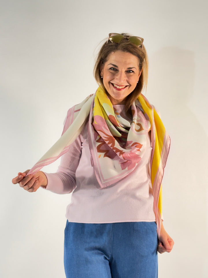 Tuch in Seide-Cashmere