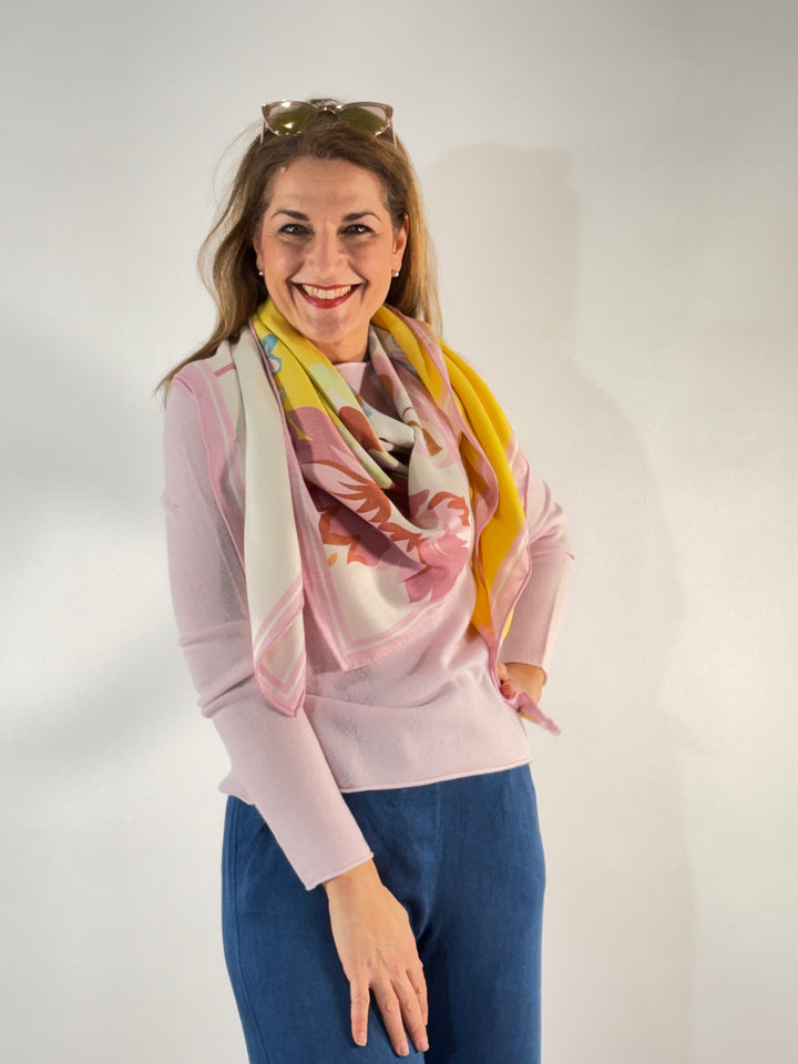 Tuch in Seide-Cashmere