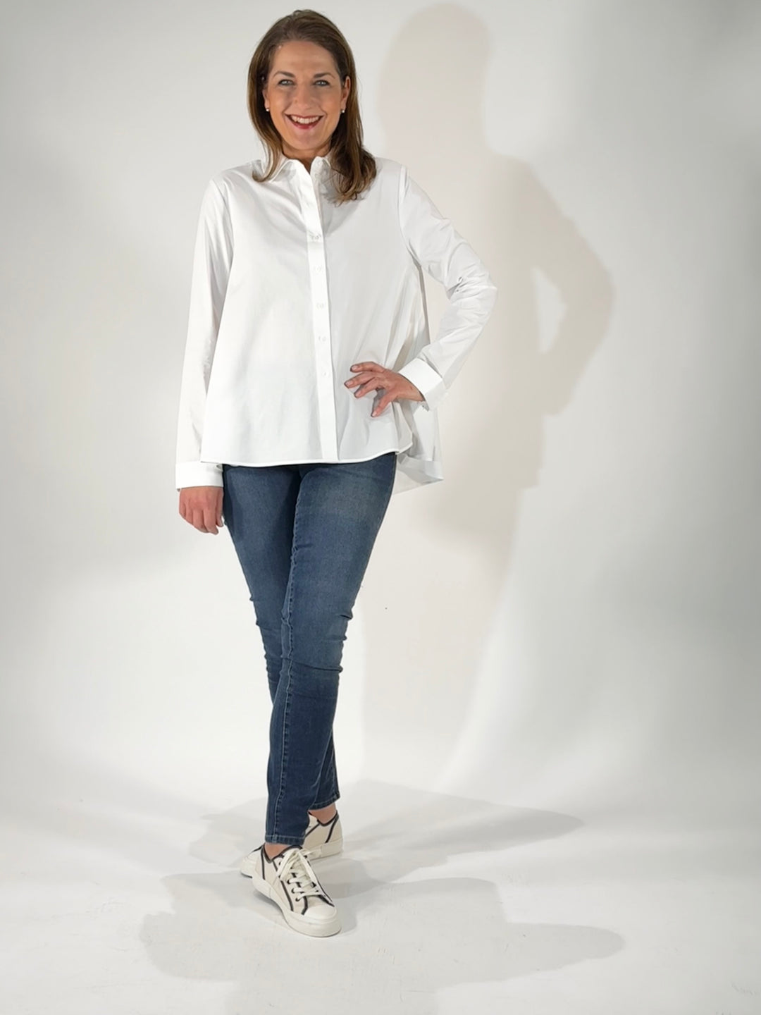 Bluse im Trapez-Design