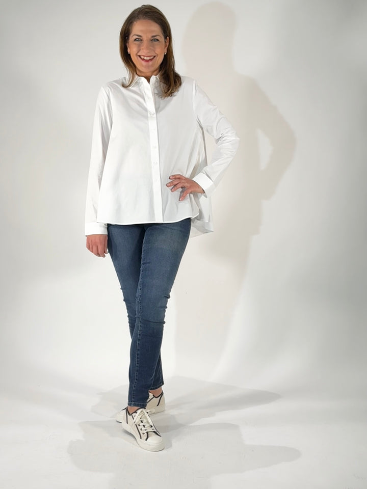 Bluse im Trapez-Design