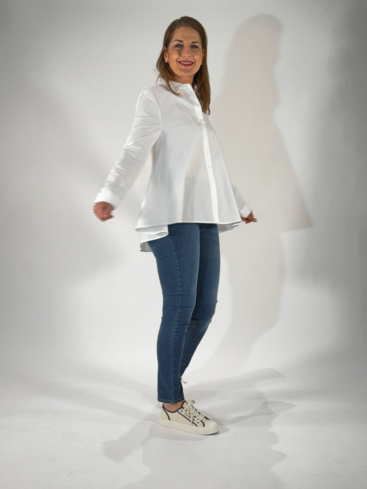 Bluse im Trapez-Design