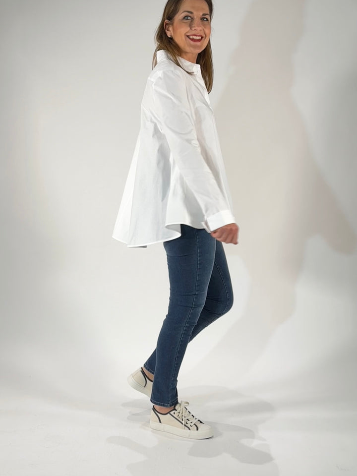Bluse im Trapez-Design