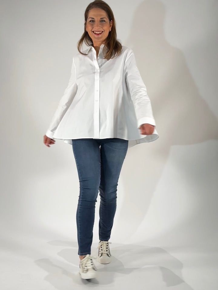 Bluse im Trapez-Design